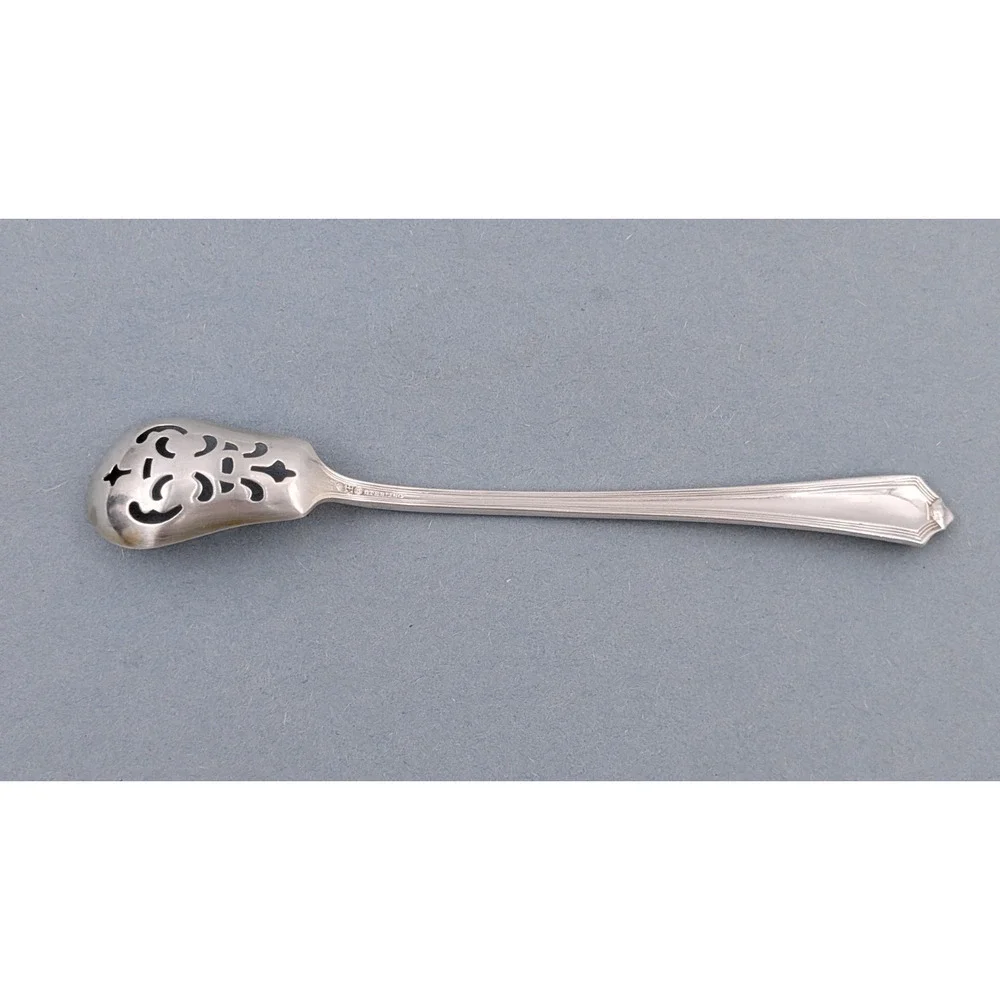 Gorham Sterling Silver Plymouth Olive Serving Spoon Pierced 5-3/4